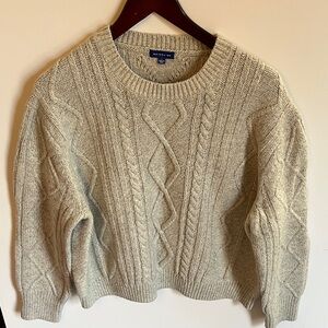 Large Maison Me Cable Knit Sweater